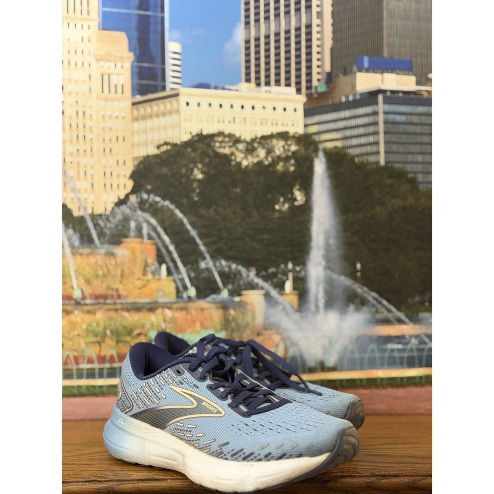 Brooks Glycerin 20 Women's Size 7 B  Blue/Peach/White 1203691B478 Running Shoes